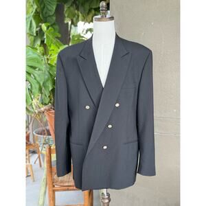 Lanvin Paris Union Made USA Men’s 46 100% Wool Double-Breasted Sport Coat Blazer